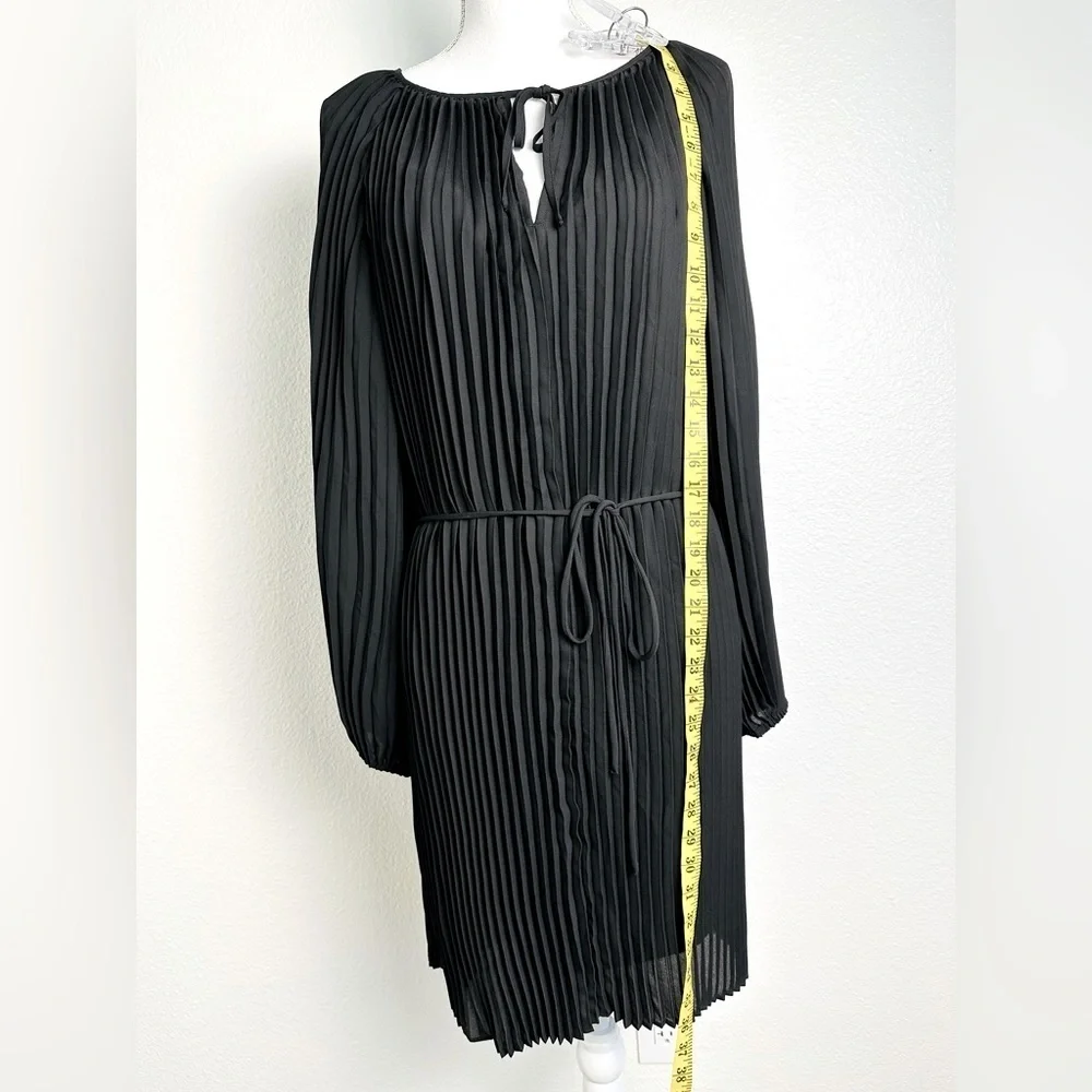 Banana Republic Factory Long Sleeve Pleated Mini Dress Size XL - Picture 7 of 11